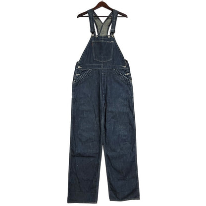 【中古品】【メンズ】 EVISU エヴィス ビックカモメ PAINT DOUBLEKNEE DENIM OVERALL ペイント ダブルニー デニム オーバーオール 145-260916-ya-10-izu サイズ：30 カラー：インディゴ 万代Net店