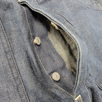 【中古品】【メンズ】 EVISU エヴィス ビックカモメ PAINT DOUBLEKNEE DENIM OVERALL ペイント ダブルニー デニム オーバーオール 145-260916-ya-10-izu サイズ：30 カラー：インディゴ 万代Net店