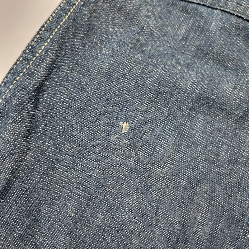 【中古品】【メンズ】 EVISU エヴィス ビックカモメ PAINT DOUBLEKNEE DENIM OVERALL ペイント ダブルニー デニム オーバーオール 145-260916-ya-10-izu サイズ：30 カラー：インディゴ 万代Net店