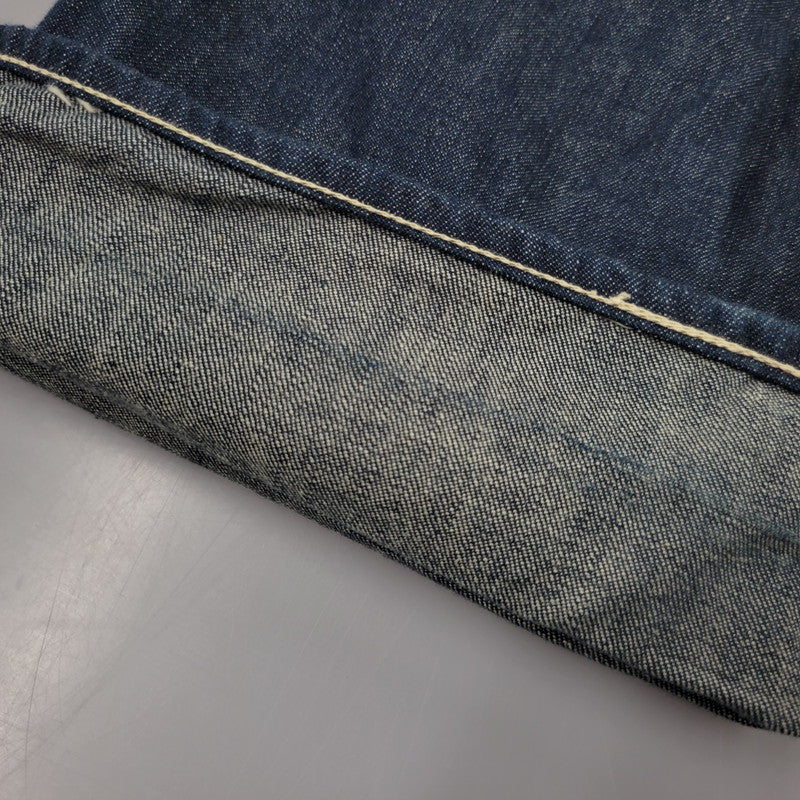 【中古品】【メンズ】 EVISU エヴィス ビックカモメ PAINT DOUBLEKNEE DENIM OVERALL ペイント ダブルニー デニム オーバーオール 145-260916-ya-10-izu サイズ：30 カラー：インディゴ 万代Net店