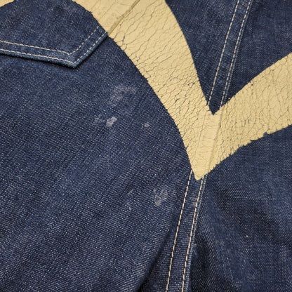 【中古品】【メンズ】 EVISU エヴィス ビックカモメ PAINT DOUBLEKNEE DENIM OVERALL ペイント ダブルニー デニム オーバーオール 145-260916-ya-10-izu サイズ：30 カラー：インディゴ 万代Net店
