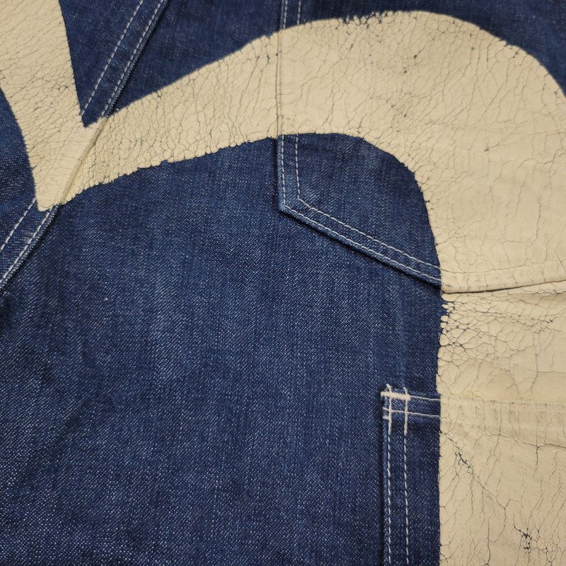 【中古品】【メンズ】 EVISU エヴィス ビックカモメ PAINT DOUBLEKNEE DENIM OVERALL ペイント ダブルニー デニム オーバーオール 145-260916-ya-10-izu サイズ：30 カラー：インディゴ 万代Net店
