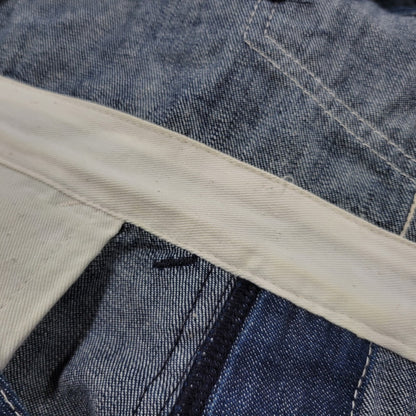 【中古品】【メンズ】 EVISU エヴィス ビックカモメ PAINT DOUBLEKNEE DENIM OVERALL ペイント ダブルニー デニム オーバーオール 145-260916-ya-10-izu サイズ：30 カラー：インディゴ 万代Net店