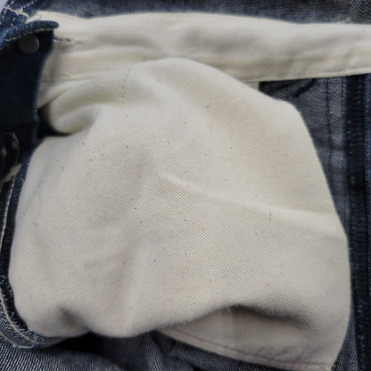【中古品】【メンズ】 EVISU エヴィス ビックカモメ PAINT DOUBLEKNEE DENIM OVERALL ペイント ダブルニー デニム オーバーオール 145-260916-ya-10-izu サイズ：30 カラー：インディゴ 万代Net店