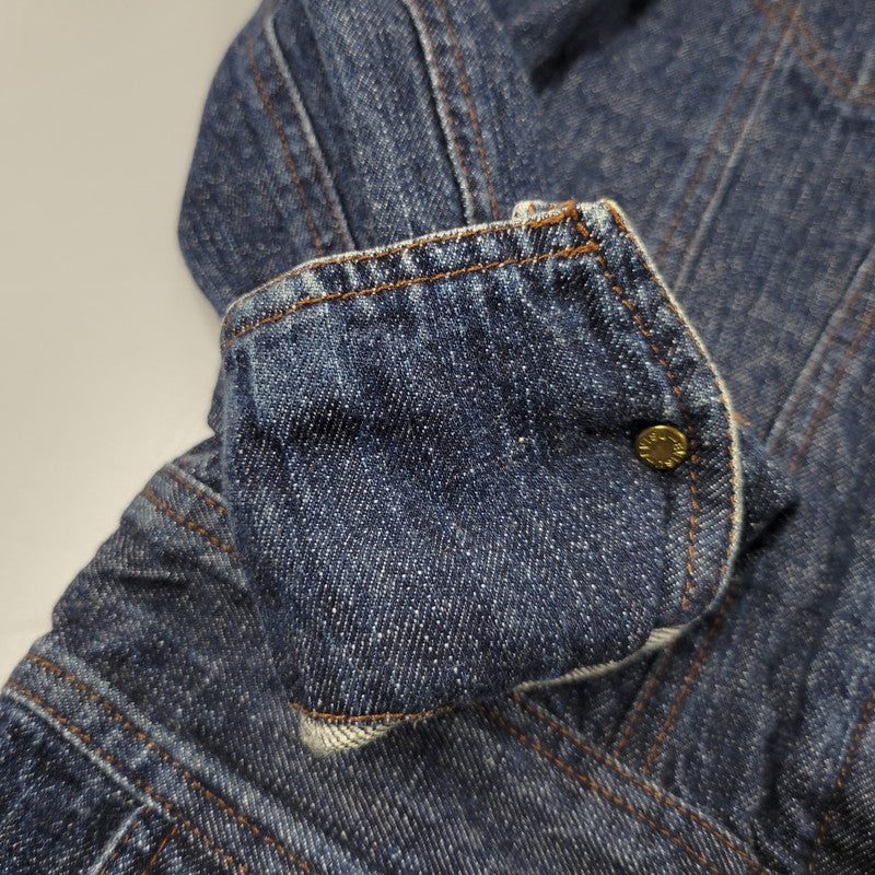 【中古品】【レディース】 EVISU DONNA エヴィス ドンナ カモメ PAINT DENIM ALL-IN-ONE ペイント デニム オールイオンワン 168-260916-ya-11-izu サイズ：US S カラー：インディゴ 万代Net店