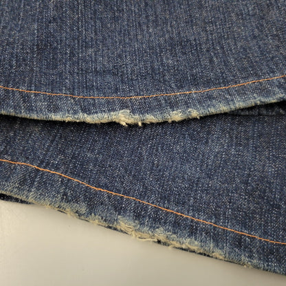 【中古品】【レディース】 EVISU DONNA エヴィス ドンナ カモメ PAINT DENIM ALL-IN-ONE ペイント デニム オールイオンワン 168-260916-ya-11-izu サイズ：US S カラー：インディゴ 万代Net店