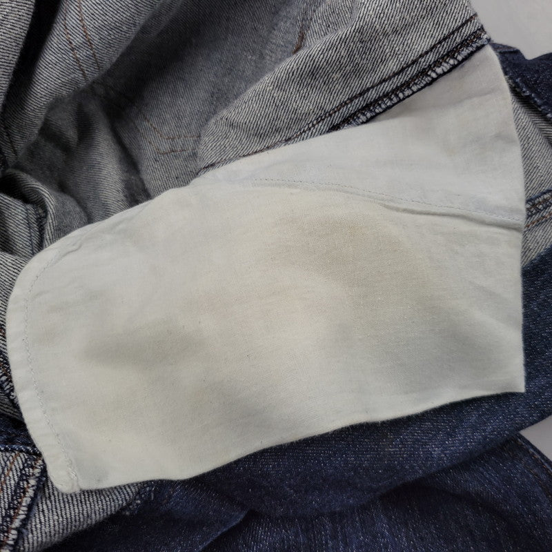【中古品】【レディース】 EVISU DONNA エヴィス ドンナ カモメ PAINT DENIM ALL-IN-ONE ペイント デニム オールイオンワン 168-260916-ya-11-izu サイズ：US S カラー：インディゴ 万代Net店