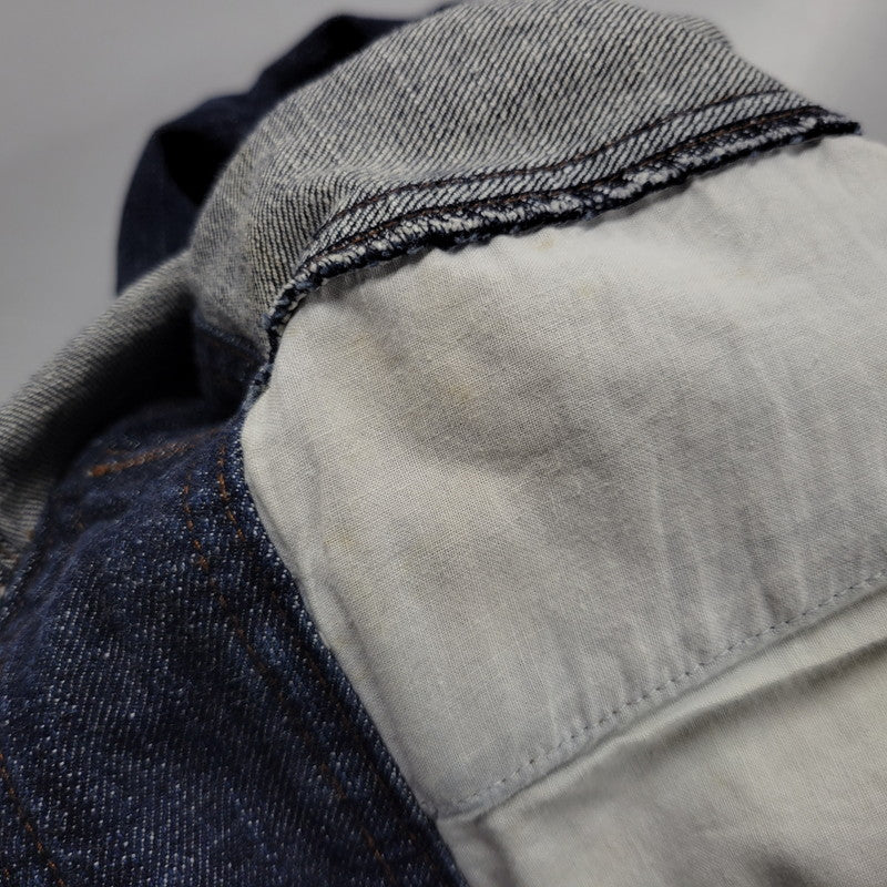 【中古品】【レディース】 EVISU DONNA エヴィス ドンナ カモメ PAINT DENIM ALL-IN-ONE ペイント デニム オールイオンワン 168-260916-ya-11-izu サイズ：US S カラー：インディゴ 万代Net店