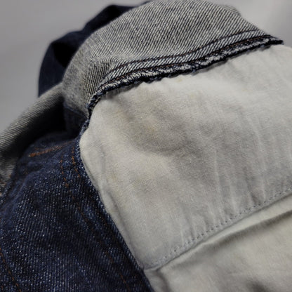 【中古品】【レディース】 EVISU DONNA エヴィス ドンナ カモメ PAINT DENIM ALL-IN-ONE ペイント デニム オールイオンワン 168-260916-ya-11-izu サイズ：US S カラー：インディゴ 万代Net店