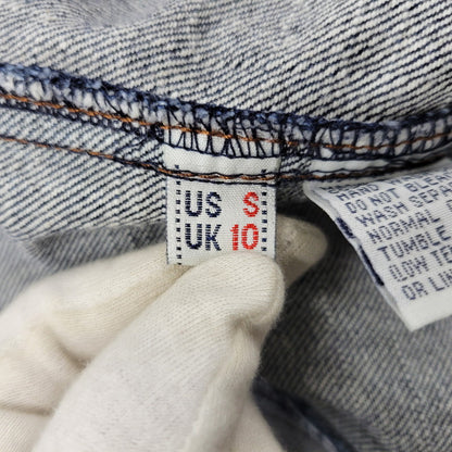【中古品】【レディース】 EVISU DONNA エヴィス ドンナ カモメ PAINT DENIM ALL-IN-ONE ペイント デニム オールイオンワン 168-260916-ya-11-izu サイズ：US S カラー：インディゴ 万代Net店