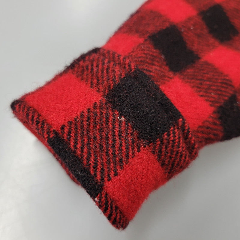 【中古品】【メンズ】 L.L.BEAN エルエルビーン 1632 USA製 80’S WOOL CHECK SHIRT ウール チェック シャツ トップス 長袖 146-260916-ya-02-izu サイズ：M カラー：レッド×ブラック 万代Net店