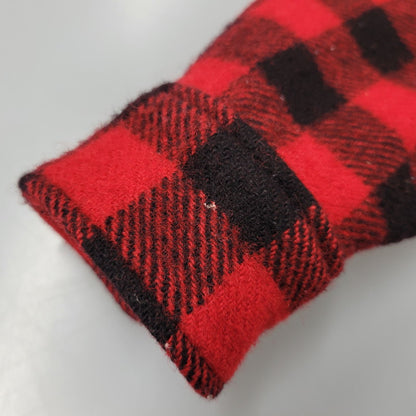 【中古品】【メンズ】 L.L.BEAN エルエルビーン 1632 USA製 80’S WOOL CHECK SHIRT ウール チェック シャツ トップス 長袖 146-260916-ya-02-izu サイズ：M カラー：レッド×ブラック 万代Net店