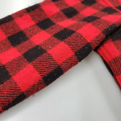 【中古品】【メンズ】 L.L.BEAN エルエルビーン 1632 USA製 80’S WOOL CHECK SHIRT ウール チェック シャツ トップス 長袖 146-260916-ya-02-izu サイズ：M カラー：レッド×ブラック 万代Net店