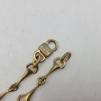 【中古品】【レディース】 OLD CELINE オールドセリーヌ HORSEBIT MOTIF LONG NECKLACE ホースビット モチーフ ロング ネックレス アクセサリー 182-260916-ya-13-izu カラー：ゴールド 万代Net店
