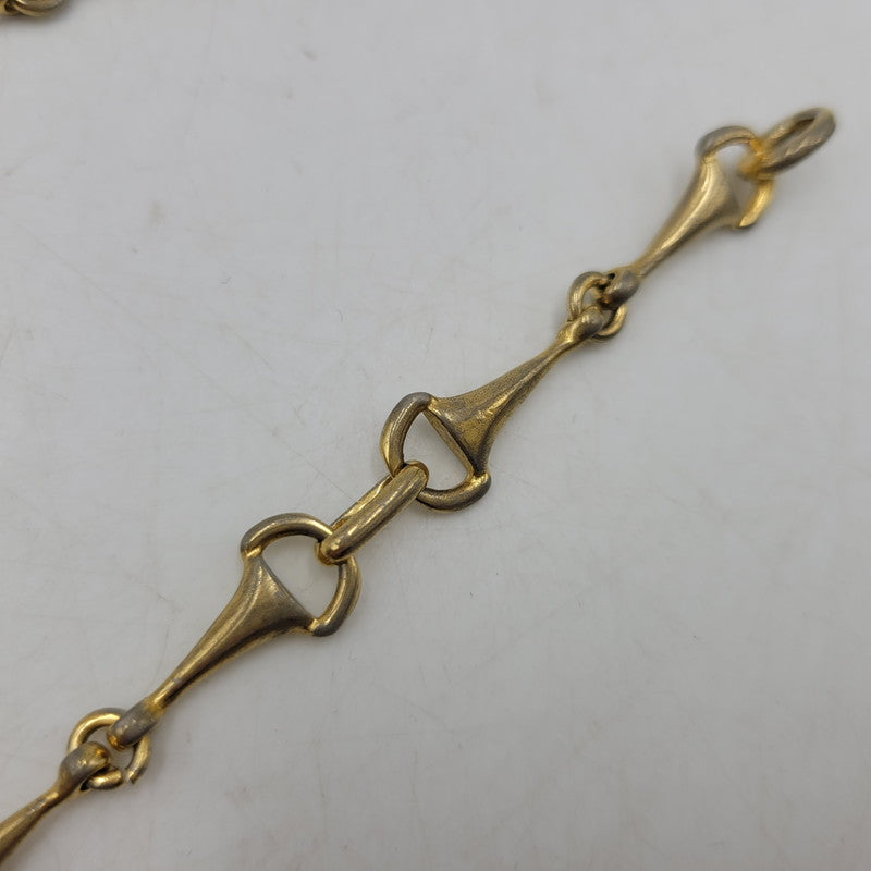 【中古品】【レディース】 OLD CELINE オールドセリーヌ HORSEBIT MOTIF LONG NECKLACE ホースビット モチーフ ロング ネックレス アクセサリー 182-260916-ya-13-izu カラー：ゴールド 万代Net店