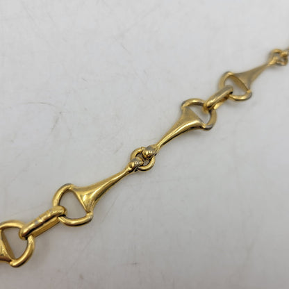 【中古品】【レディース】 OLD CELINE オールドセリーヌ HORSEBIT MOTIF LONG NECKLACE ホースビット モチーフ ロング ネックレス アクセサリー 182-260916-ya-13-izu カラー：ゴールド 万代Net店