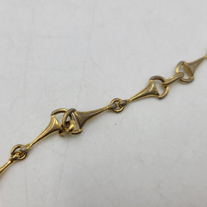 【中古品】【レディース】 OLD CELINE オールドセリーヌ HORSEBIT MOTIF LONG NECKLACE ホースビット モチーフ ロング ネックレス アクセサリー 182-260916-ya-13-izu カラー：ゴールド 万代Net店