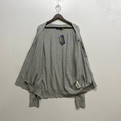 【中古美品】【メンズ】 POLO RALPHLAUREN ポロ ラルフローレン 710890562002 CARDIGANS カーディガン トップス 長袖 147-260915-ya-16-izu サイズ：L カラー：グレー 万代Net店