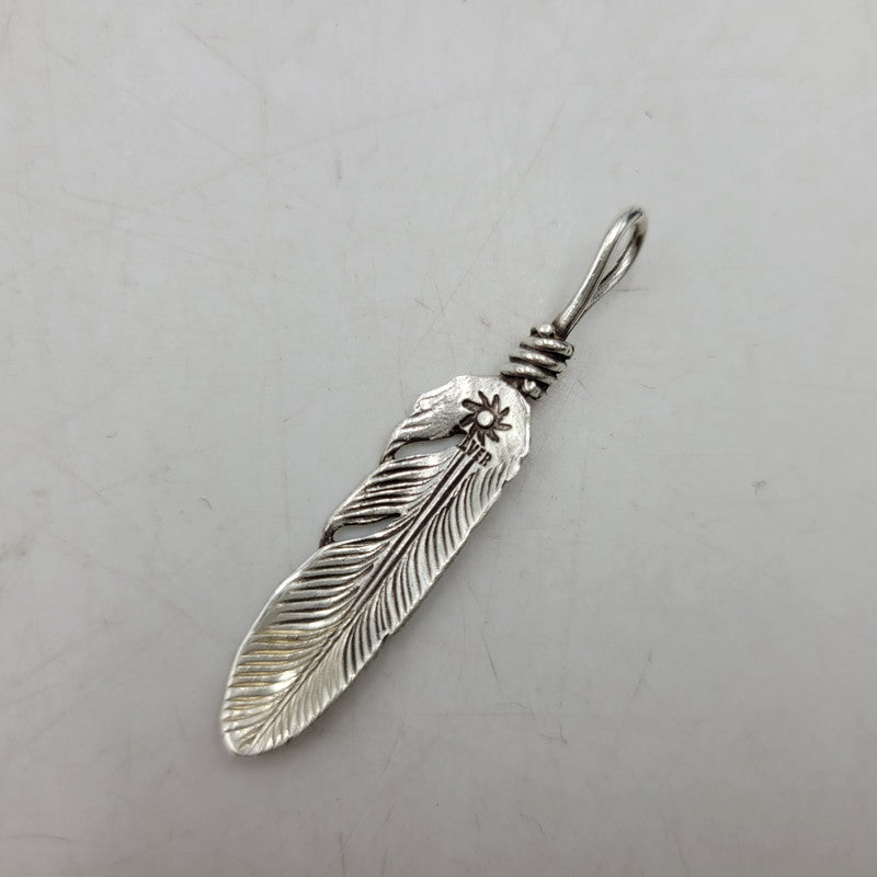 【中古品】【メンズ/レディース】 THE BINGO BROTHERS ビンゴブラザーズ 925 FEATHER TOP フェザー トップ アクセサリー 191-260916-ya-16-izu カラー：シルバー 万代Net店