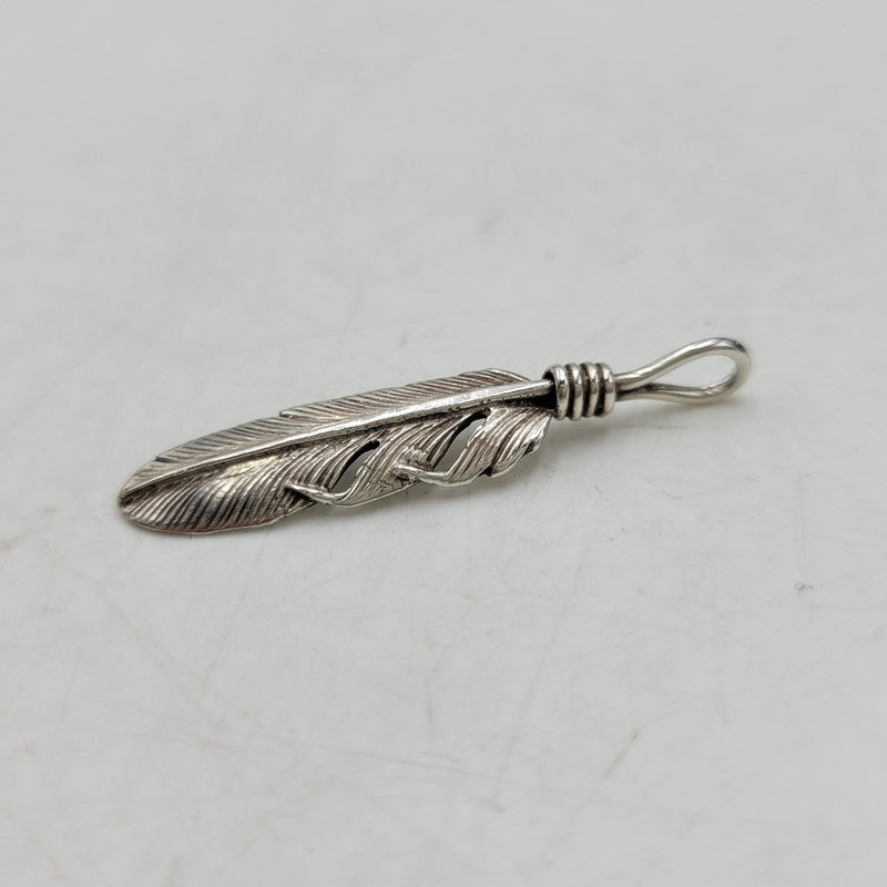 【中古品】【メンズ/レディース】 THE BINGO BROTHERS ビンゴブラザーズ 925 FEATHER TOP フェザー トップ アクセサリー 191-260916-ya-16-izu カラー：シルバー 万代Net店