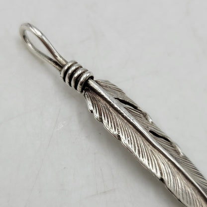 【中古品】【メンズ/レディース】 THE BINGO BROTHERS ビンゴブラザーズ 925 FEATHER TOP フェザー トップ アクセサリー 191-260916-ya-16-izu カラー：シルバー 万代Net店