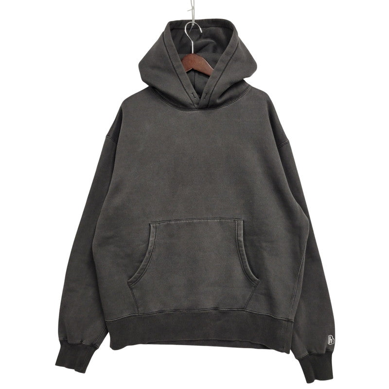 【中古品】【メンズ】 HAIGHT ヘイト HA-25FW-025 PIGMENT DYED PLAIN HOODIE ピグメント ダイド プレーン フーディー トップス 長袖 142-260916-ya-03-izu サイズ：L カラー：チャコール 万代Net店
