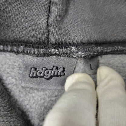 【中古品】【メンズ】 HAIGHT ヘイト HA-25FW-025 PIGMENT DYED PLAIN HOODIE ピグメント ダイド プレーン フーディー トップス 長袖 142-260916-ya-03-izu サイズ：L カラー：チャコール 万代Net店