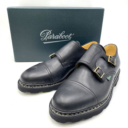 【中古品】【メンズ】 Paraboot パラブーツ 981412 WILLIAM DOUBLE MONK STRAP SHOES ウィリアム ダブルモンクストラップ シューズ 靴 164-260916-ay-05-izu サイズ：8.5 カラー：ブラック 万代Net店