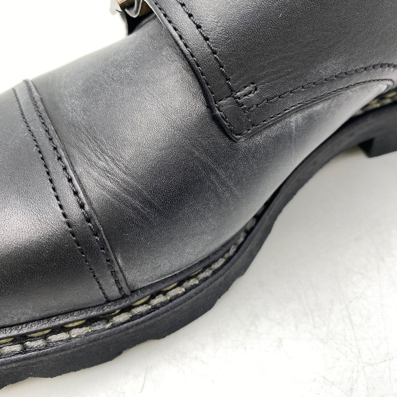 【中古品】【メンズ】 Paraboot パラブーツ 981412 WILLIAM DOUBLE MONK STRAP SHOES ウィリアム ダブルモンクストラップ シューズ 靴 164-260916-ay-05-izu サイズ：8.5 カラー：ブラック 万代Net店