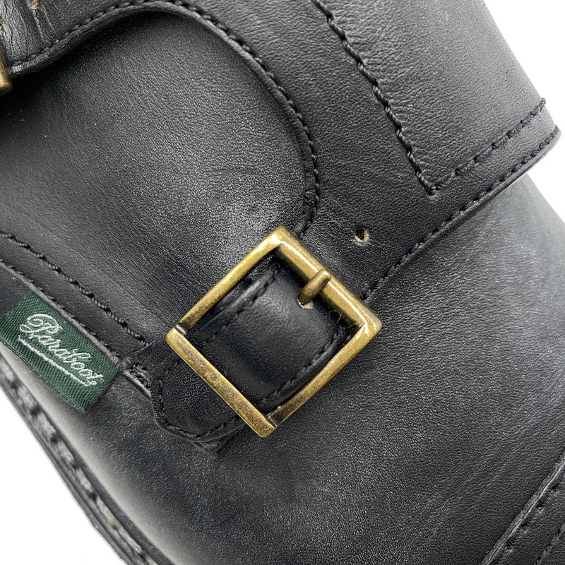 【中古品】【メンズ】 Paraboot パラブーツ 981412 WILLIAM DOUBLE MONK STRAP SHOES ウィリアム ダブルモンクストラップ シューズ 靴 164-260916-ay-05-izu サイズ：8.5 カラー：ブラック 万代Net店