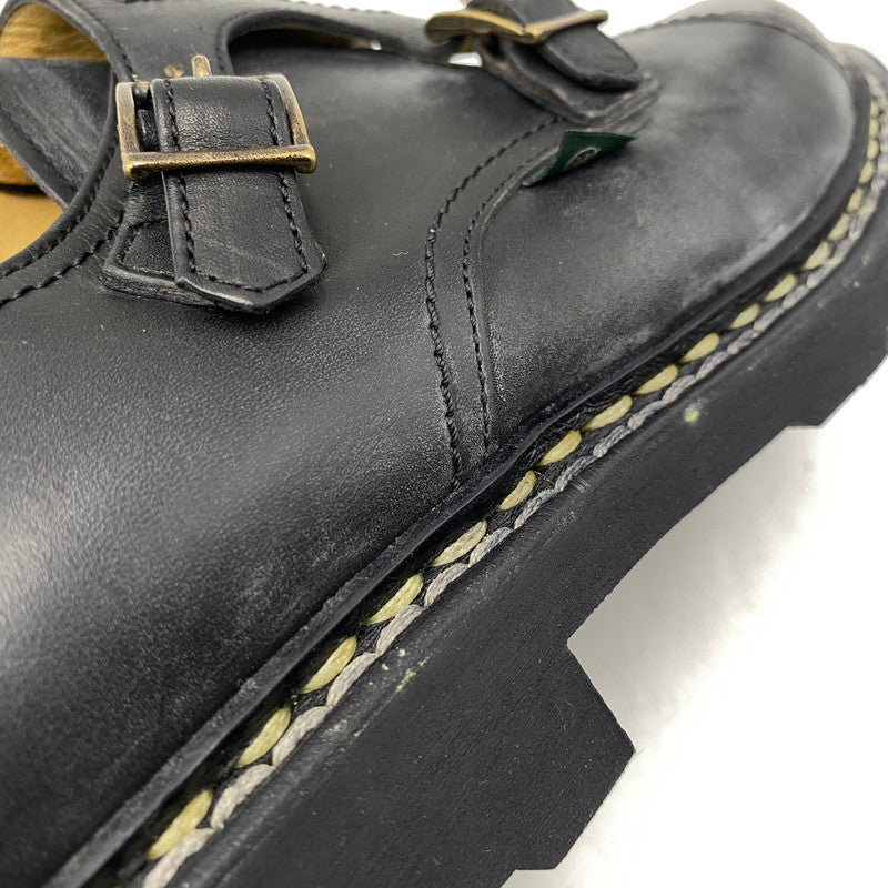 【中古品】【メンズ】 Paraboot パラブーツ 981412 WILLIAM DOUBLE MONK STRAP SHOES ウィリアム ダブルモンクストラップ シューズ 靴 164-260916-ay-05-izu サイズ：8.5 カラー：ブラック 万代Net店
