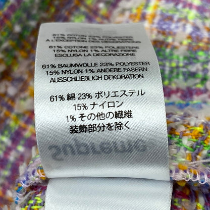 【中古品】【メンズ】 SUPREME シュプリーム BOUCLE ZIPUP SHIRT ブークレ ジップアップ シャツ トップス 長袖 149-260915-ya-07-izu サイズ：M カラー：マルチ 万代Net店