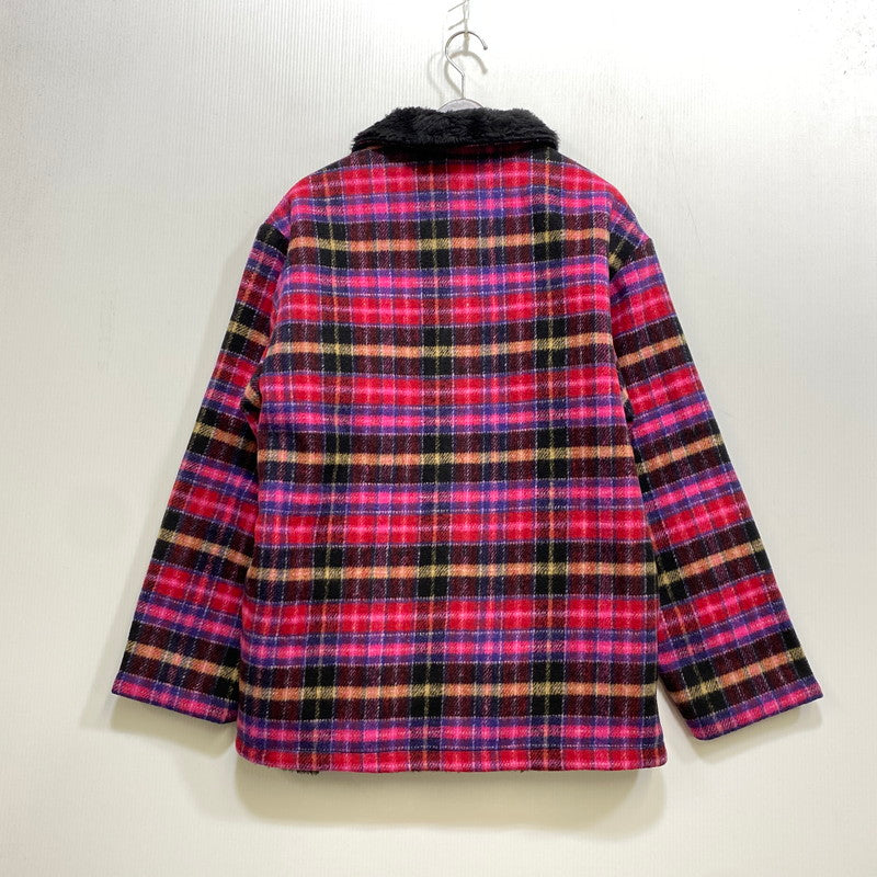 【中古品】【メンズ】 SUPREME シュプリーム 25FW PLAID CAR COAT プラッド カーコート アウター 149-260915-ya-05-izu サイズ：M カラー：ピンク系 万代Net店
