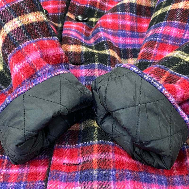 【中古品】【メンズ】 SUPREME シュプリーム 25FW PLAID CAR COAT プラッド カーコート アウター 149-260915-ya-05-izu サイズ：M カラー：ピンク系 万代Net店