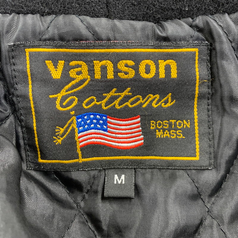 【中古品】【メンズ】 VANSON バンソン M-65 TYPE WOOL HOODED JACKET ウール フーデッド ジャケット アウター 145-260922-ya-09-izu サイズ：M カラー：ブラック 万代Net店