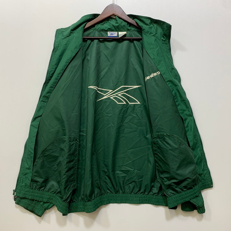 【中古品】【メンズ】 REEBOK リーボック 台湾製 NYLON JACKET ナイロン ジャケット アウター 146-260922-ya-10-izu サイズ：XL カラー：グリーン 万代Net店