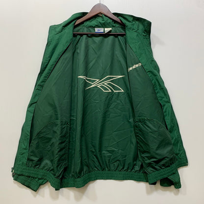 【中古品】【メンズ】 REEBOK リーボック 台湾製 NYLON JACKET ナイロン ジャケット アウター 146-260922-ya-10-izu サイズ：XL カラー：グリーン 万代Net店