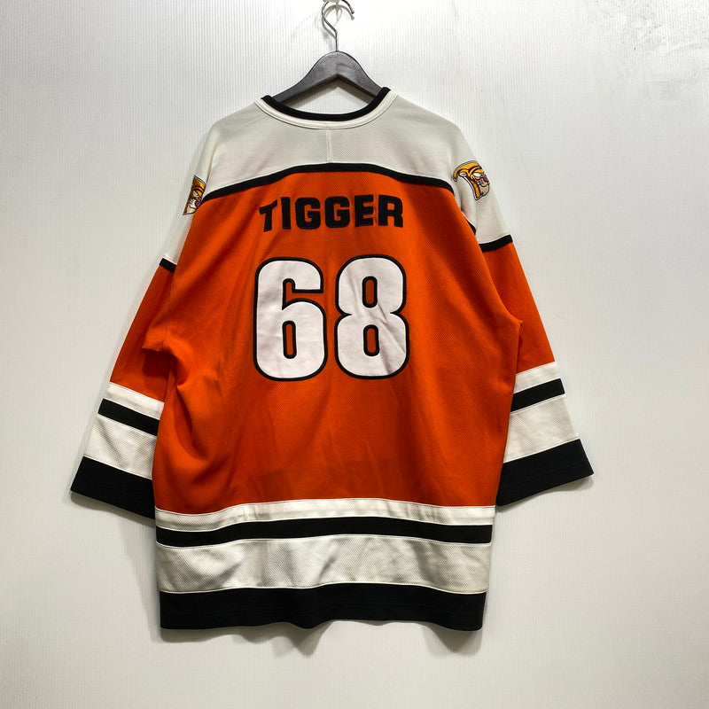 【中古品】【メンズ】 DISNEY ディズニー タイ製 TIGGER'S HOCKEY SHIRT ティガーズ ホッケー シャツ トップス 長袖 146-260915-ya-14-izu サイズ：XL カラー：オレンジ 万代Net店