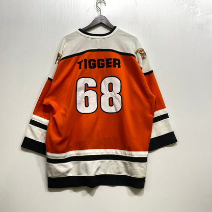 【中古品】【メンズ】 DISNEY ディズニー タイ製 TIGGER'S HOCKEY SHIRT ティガーズ ホッケー シャツ トップス 長袖 146-260915-ya-14-izu サイズ：XL カラー：オレンジ 万代Net店
