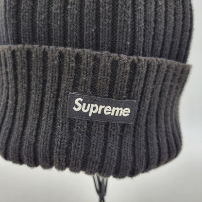 【中古品】【メンズ/レディース】 Supreme シュプリーム OVERDYED BEANIE オーバーダイ ビーニー ニット帽 帽子 185-260920-as-19-izu サイズ：F カラー：ブラック 万代Net店