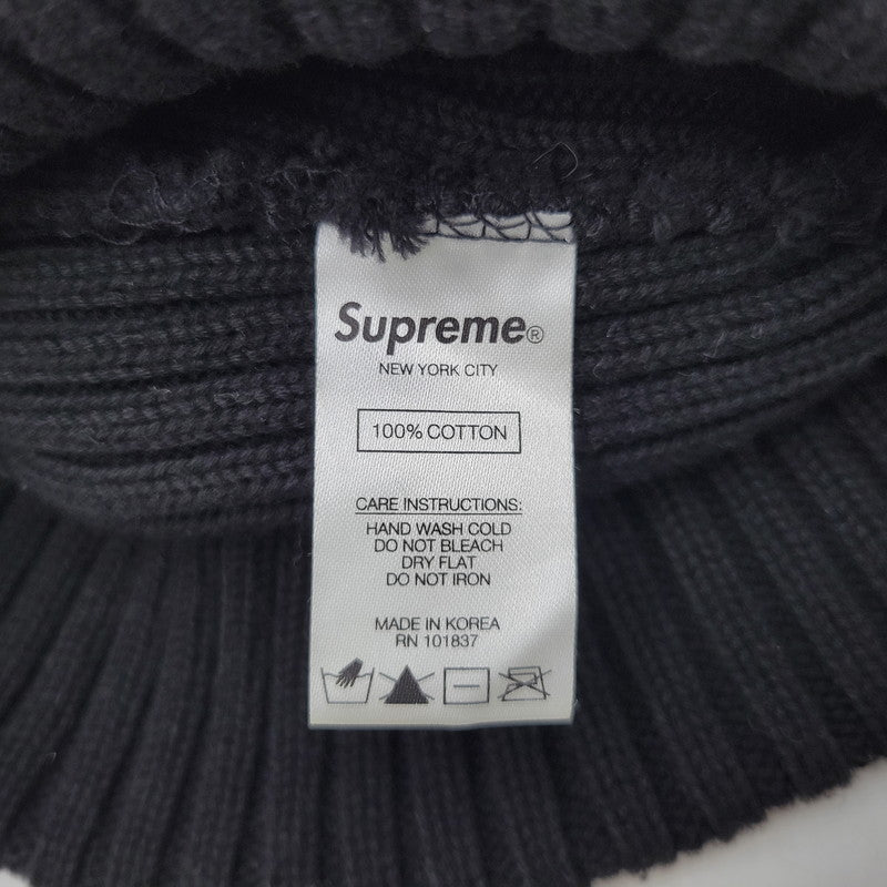 【中古品】【メンズ/レディース】 Supreme シュプリーム OVERDYED BEANIE オーバーダイ ビーニー ニット帽 帽子 185-260920-as-19-izu サイズ：F カラー：ブラック 万代Net店