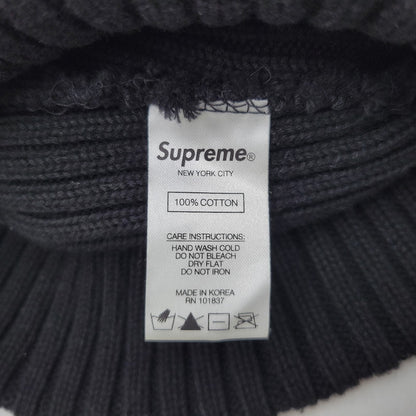 【中古品】【メンズ/レディース】 Supreme シュプリーム OVERDYED BEANIE オーバーダイ ビーニー ニット帽 帽子 185-260920-as-19-izu サイズ：F カラー：ブラック 万代Net店