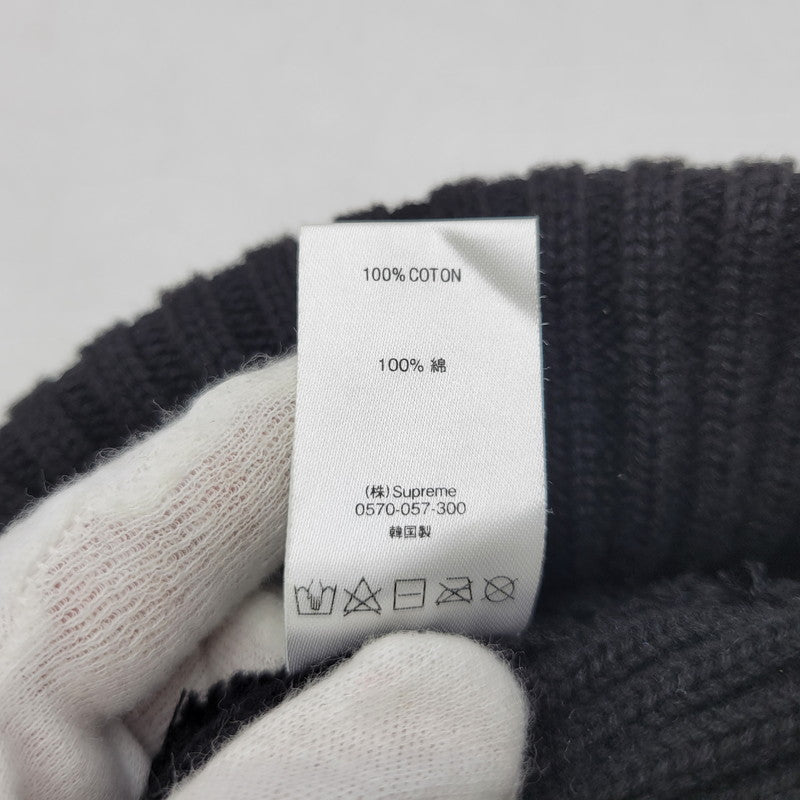 【中古品】【メンズ/レディース】 Supreme シュプリーム OVERDYED BEANIE オーバーダイ ビーニー ニット帽 帽子 185-260920-as-19-izu サイズ：F カラー：ブラック 万代Net店