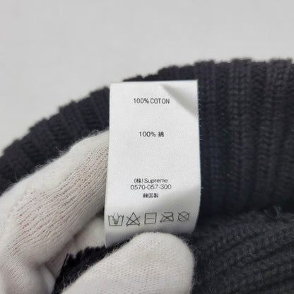 【中古品】【メンズ/レディース】 Supreme シュプリーム OVERDYED BEANIE オーバーダイ ビーニー ニット帽 帽子 185-260920-as-19-izu サイズ：F カラー：ブラック 万代Net店