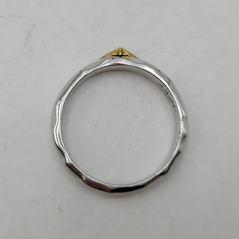 【中古品】【メンズ】 SAAD サード 925 K24 GP たたき SUNSYMBOL RING サンシンボル リング アクセサリー 191-260916-ya-17-izu サイズ：25号 カラー：シルバー 万代Net店