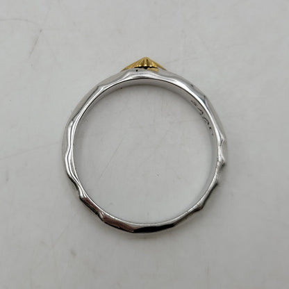 【中古品】【メンズ】 SAAD サード 925 K24 GP たたき SUNSYMBOL RING サンシンボル リング アクセサリー 191-260916-ya-17-izu サイズ：25号 カラー：シルバー 万代Net店
