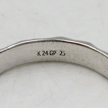 【中古品】【メンズ】 SAAD サード 925 K24 GP たたき SUNSYMBOL RING サンシンボル リング アクセサリー 191-260916-ya-17-izu サイズ：25号 カラー：シルバー 万代Net店