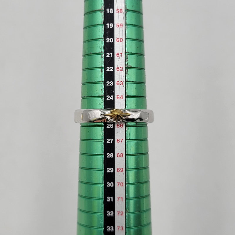 【中古品】【メンズ】 SAAD サード 925 K24 GP たたき SUNSYMBOL RING サンシンボル リング アクセサリー 191-260916-ya-17-izu サイズ：25号 カラー：シルバー 万代Net店