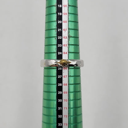 【中古品】【メンズ】 SAAD サード 925 K24 GP たたき SUNSYMBOL RING サンシンボル リング アクセサリー 191-260916-ya-17-izu サイズ：25号 カラー：シルバー 万代Net店