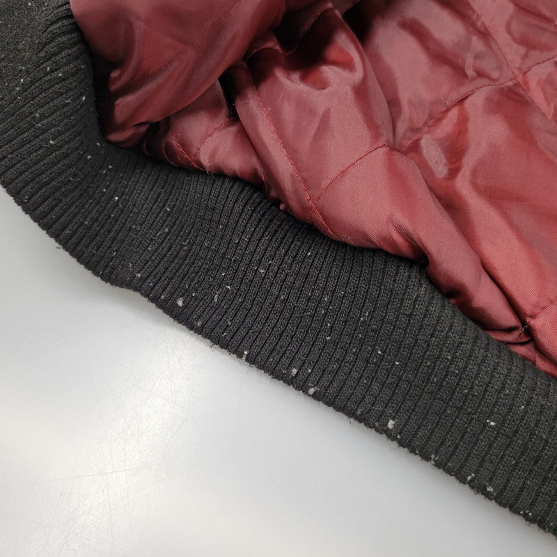 【中古品】【メンズ】 NFL エヌエフエル SAN FRANCISCO サンフランシスコ 49ERS SUEDE LEATHER STADIUM JACKET スエード レザー スタジアム ジャケット アウター 146-260916-ya-09-izu サイズ：XL カラー：ブラック×レッド系 万代Net店